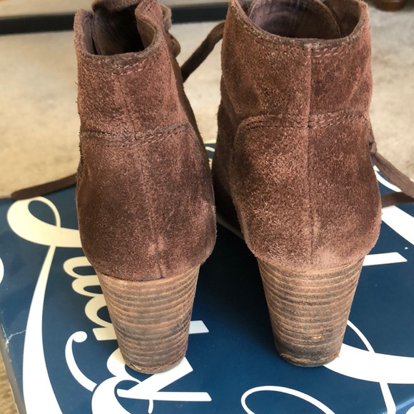 Suede Wedge Booties - Picture 4 of 4